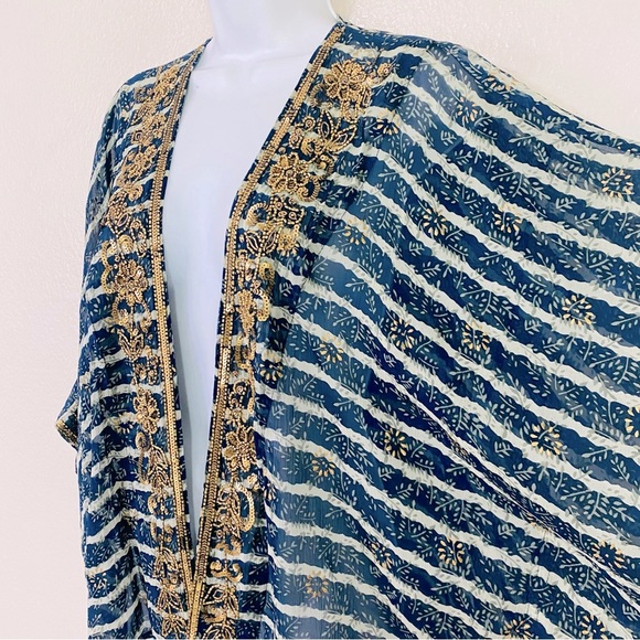 Soft Surroundings Midas Cardi Striped Kimono Topper Size PL/PXL - Picture 4 of 14